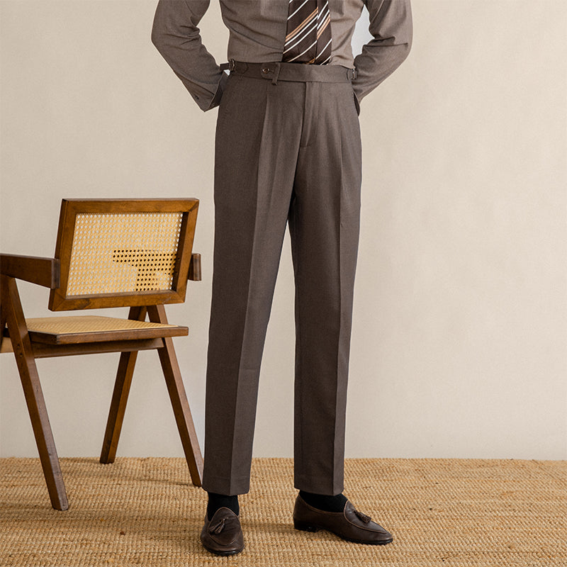Invoux Moretti Herringbone Trousers