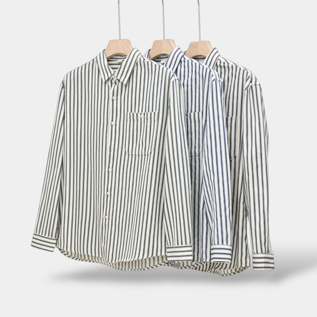 Invoux Sorrento Striped Long Sleeve Shirt