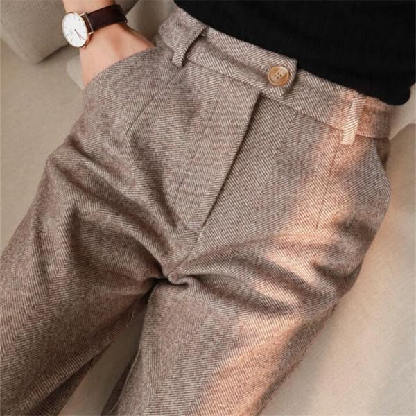 Invoux Caruso Herringbone Trousers