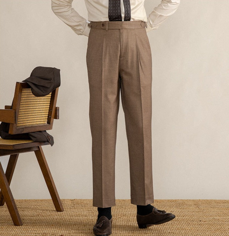 Invoux Moretti Herringbone Trousers