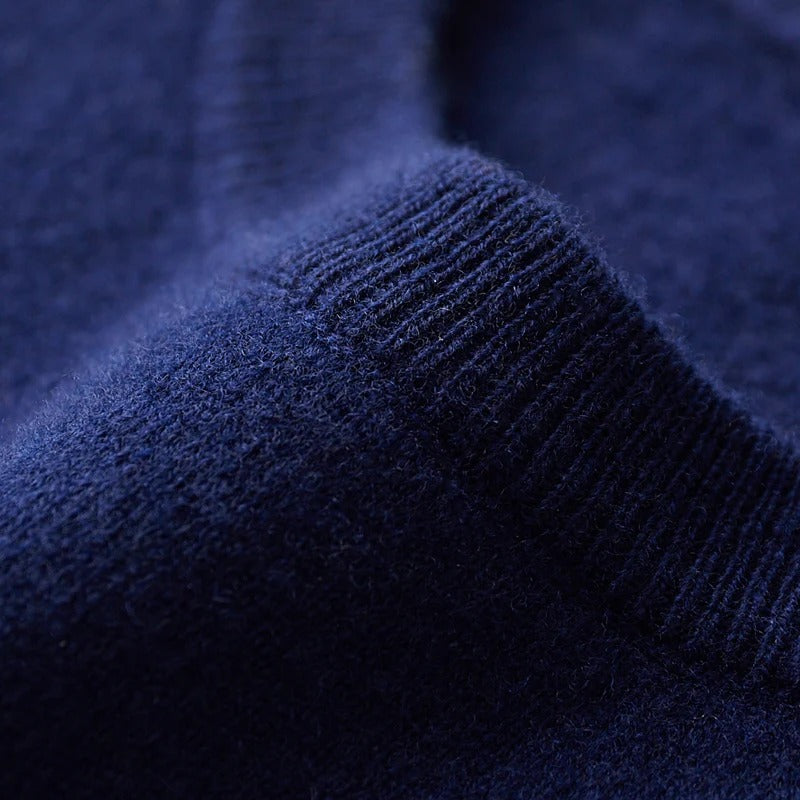 Invoux Montclair Merino Wool Navy Sweater