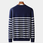 Invoux Montclair Merino Wool Navy Sweater