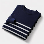 Invoux Montclair Merino Wool Navy Sweater