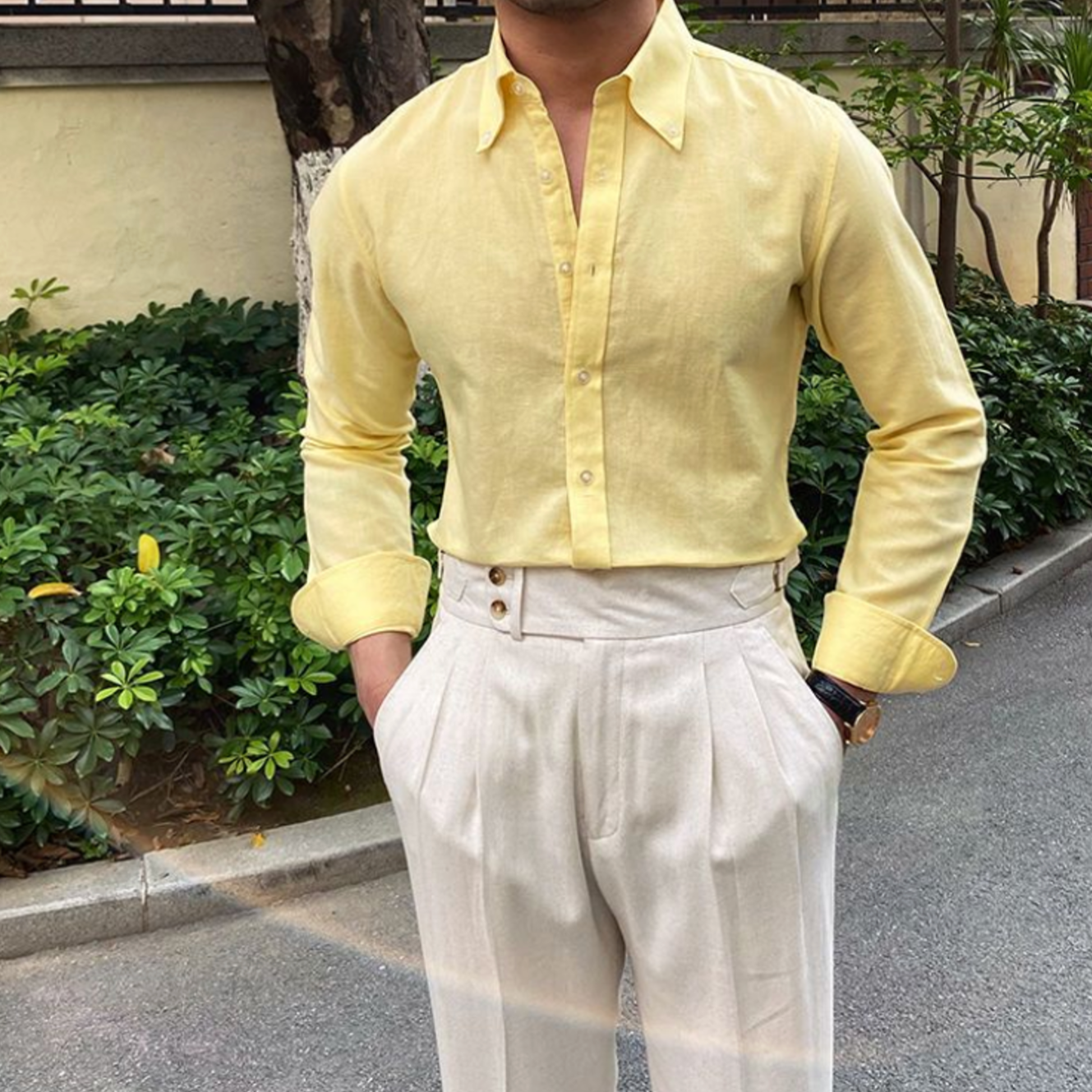 Invoux Portman Linen Blend Shirt