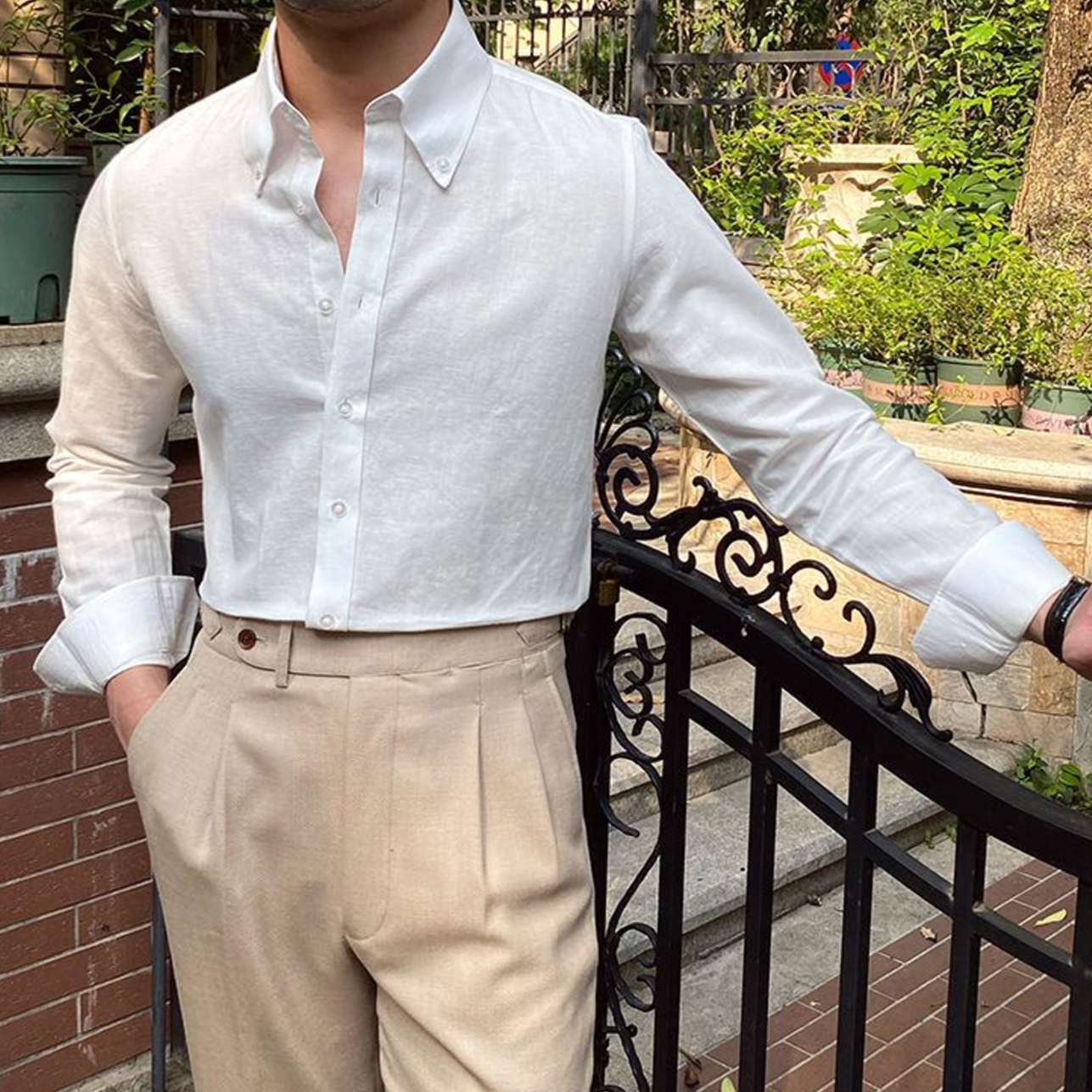 Invoux Portman Linen Blend Shirt