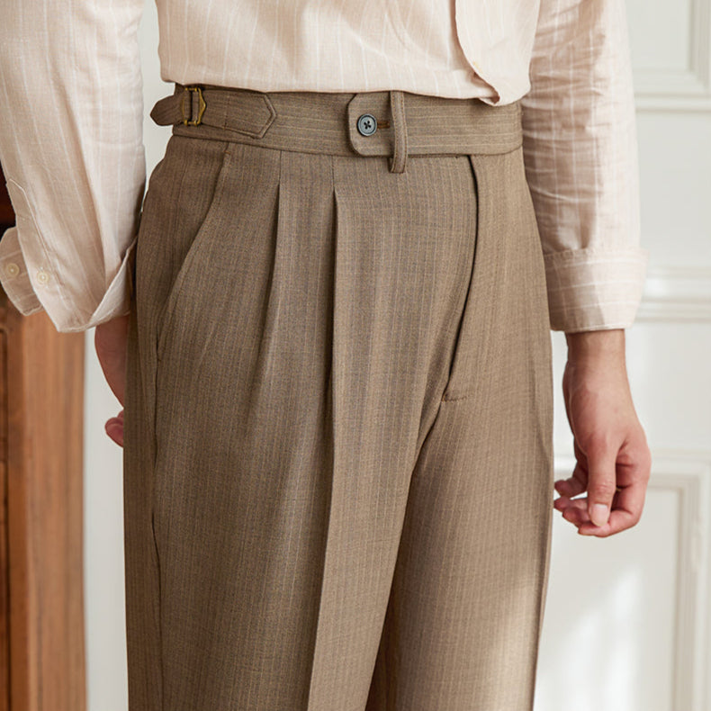 Invoux Mariani Pinstripe Trousers