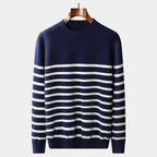 Invoux Montclair Merino Wool Navy Sweater