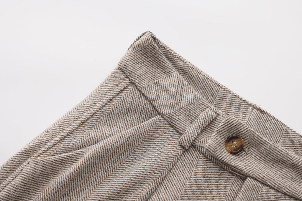 Invoux Caruso Herringbone Trousers