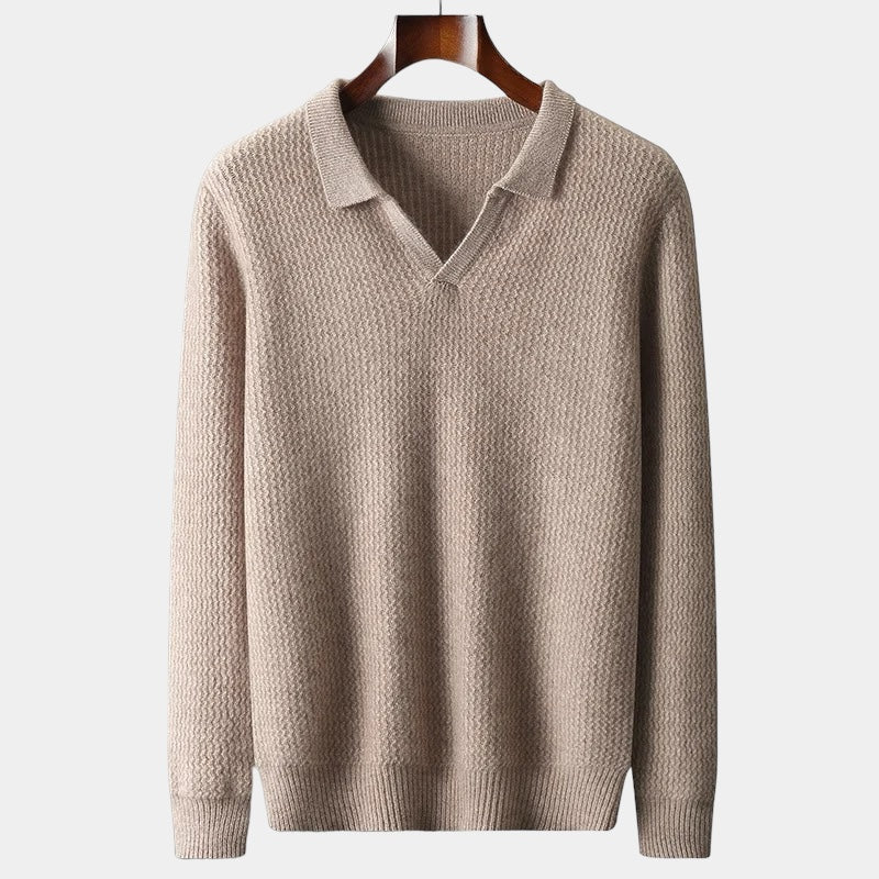 Invoux Lausanne Merino Wool Flap Collar Sweater