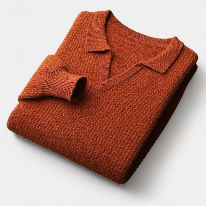 Invoux Lausanne Merino Wool Flap Collar Sweater