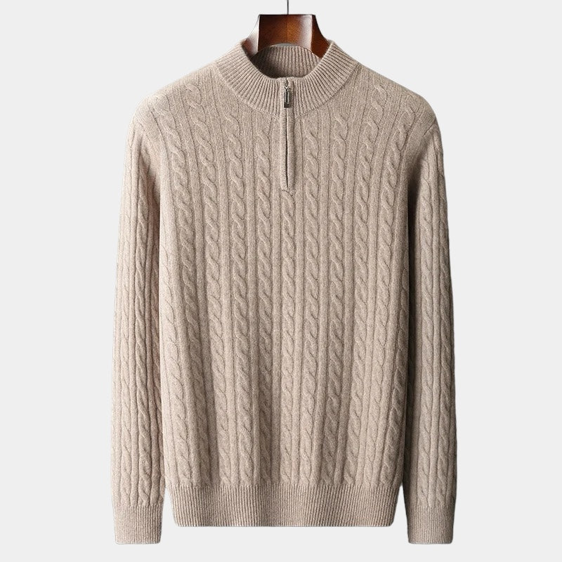 Invoux Bellagio Merino Wool Quarter-Zip Sweater