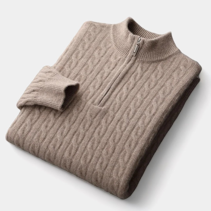 Invoux Bellagio Merino Wool Quarter-Zip Sweater