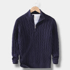 Invoux Windsor Jacquard Mock Neck Sweater