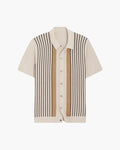 Invoux Retro-Stripes Polo Knit