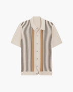 Invoux Retro-Stripes Polo Knit