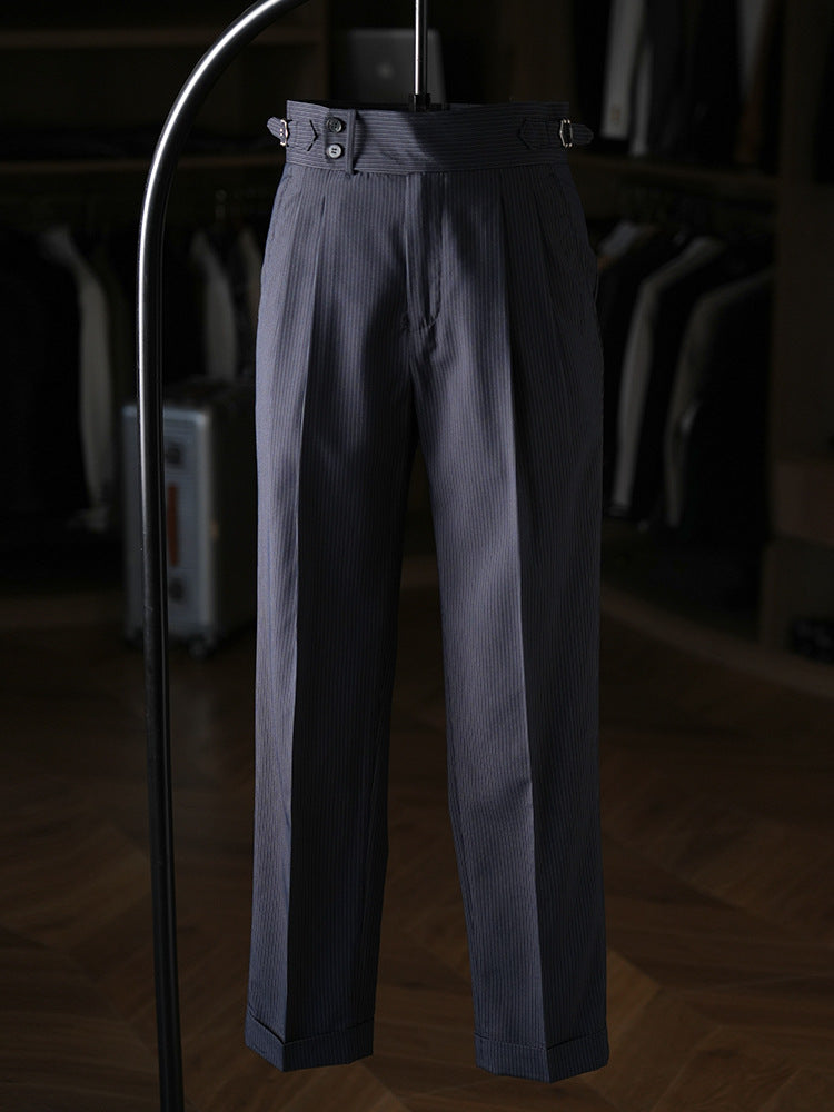 Invoux Moretti Pinstripe Trousers