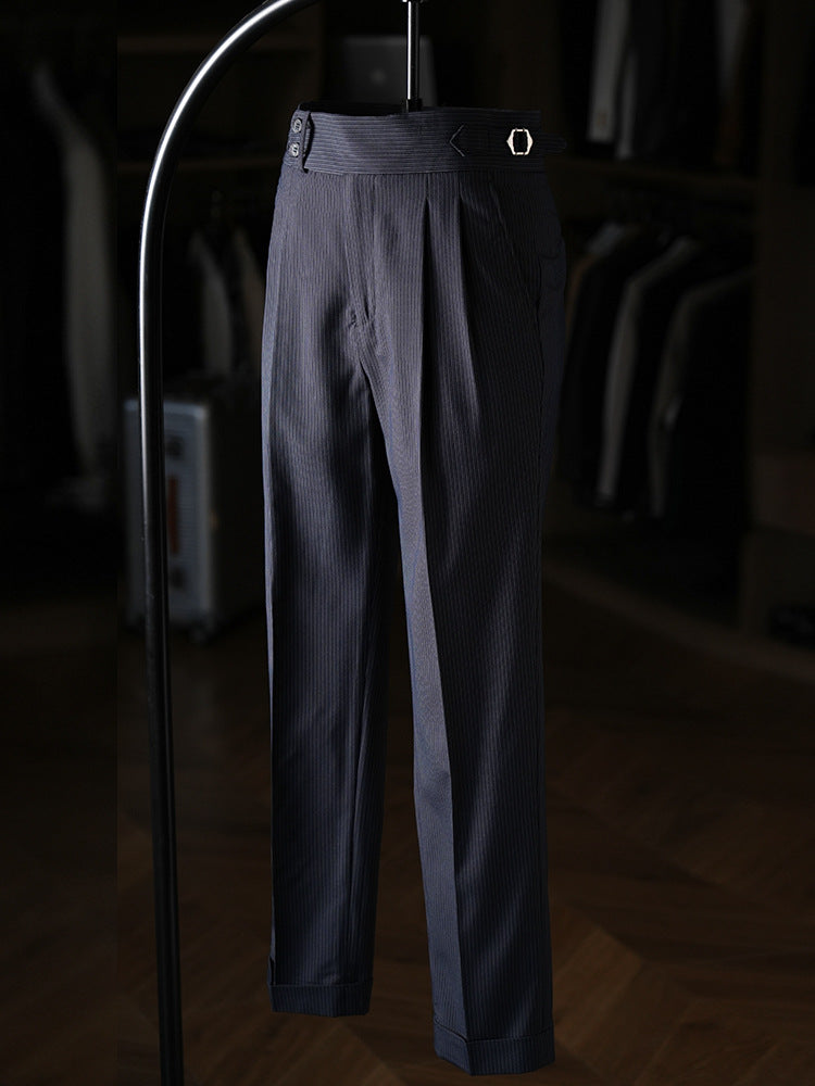 Invoux Moretti Pinstripe Trousers