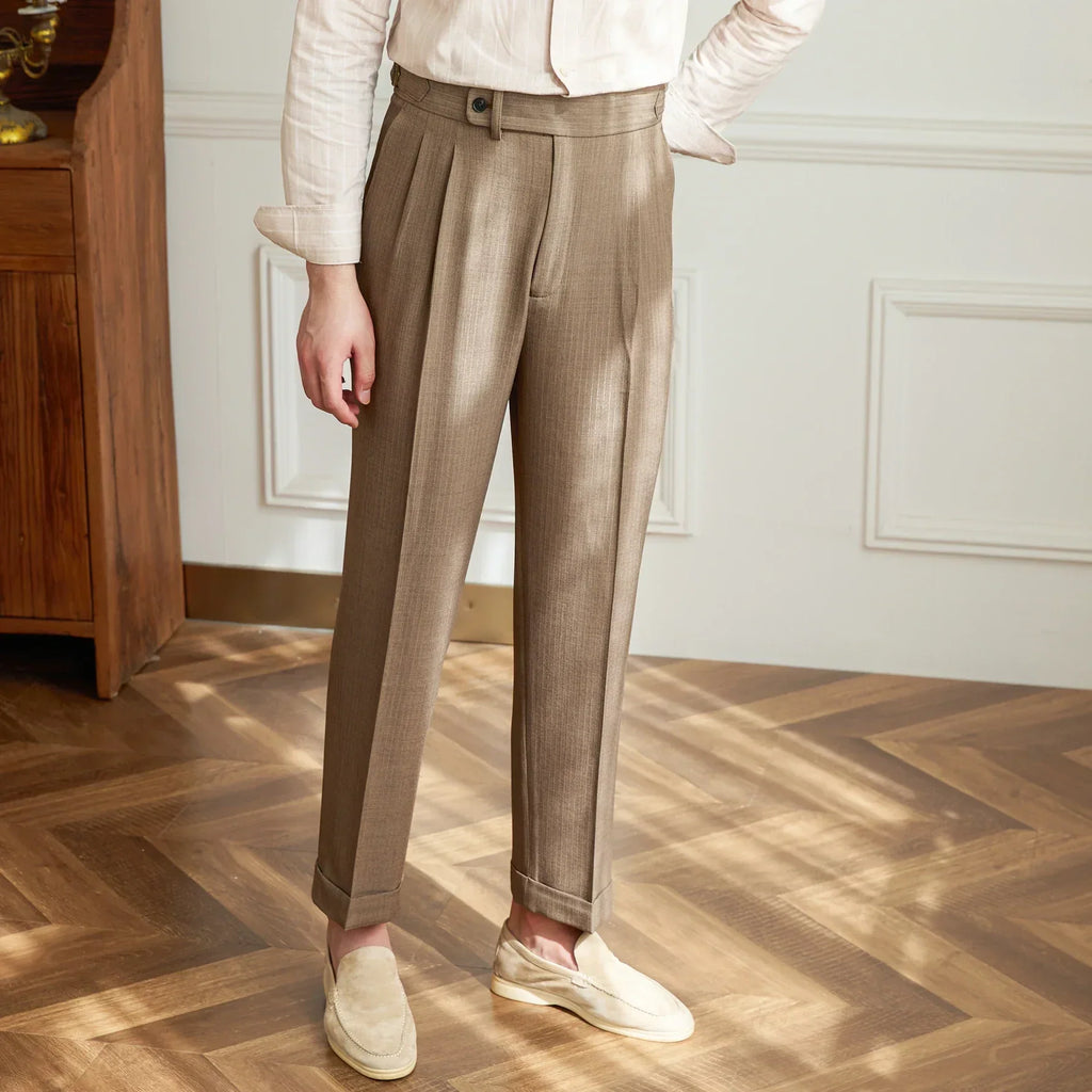 Invoux Mariani Pinstripe Trousers