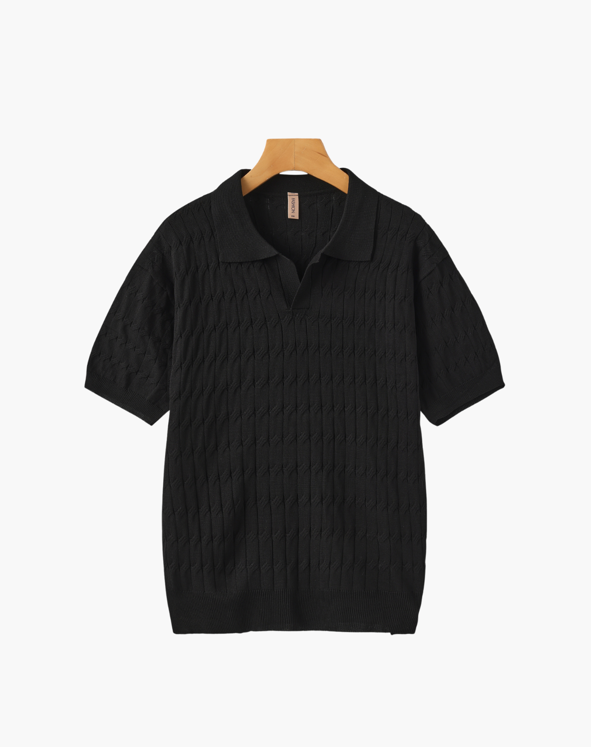 Invoux Bellano Textured Knit Polo