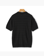 Invoux Bellano Textured Knit Polo