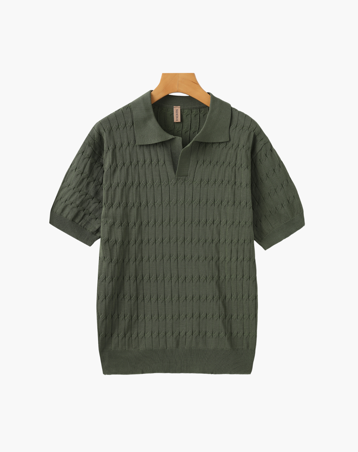 Invoux Bellano Textured Knit Polo