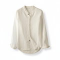 Invoux Sorrento Band Collar Linen Shirt