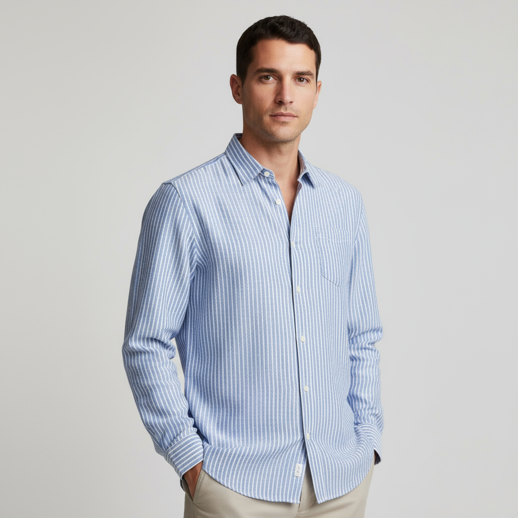 Invoux Capri Striped Linen Shirt
