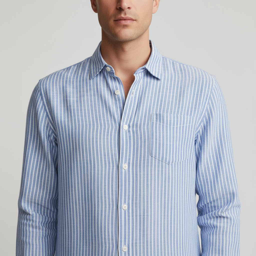 Invoux Capri Striped Linen Shirt