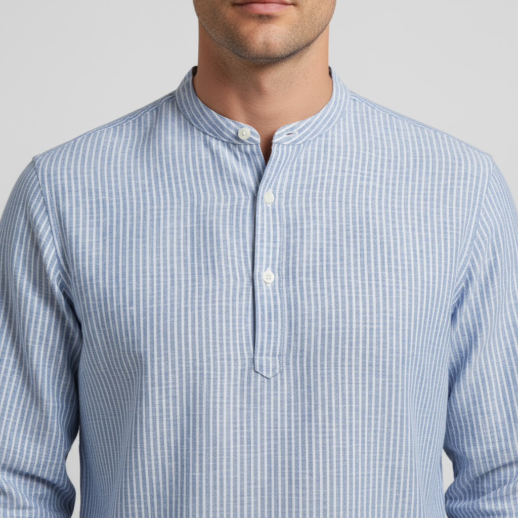 Invoux Ravello Striped Linen Shirt