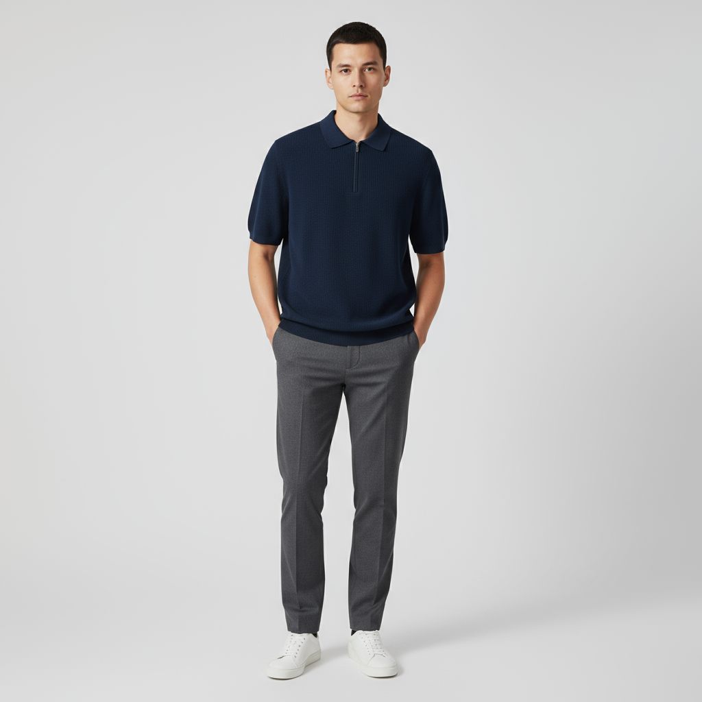 Invoux Vida Textured Polo